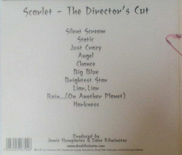 David Kilminster : Scarlet - The Director's Cut (CD, Album, RE, Eco)