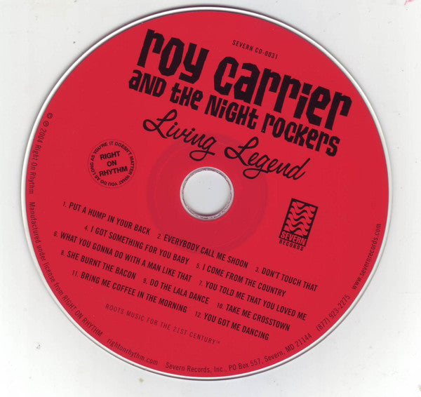 Roy Carrier And The Night Rockers : Living Legend (CD, Album)