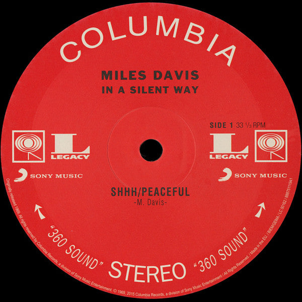 Miles Davis : In A Silent Way (LP, Album, RE, RP, 180)