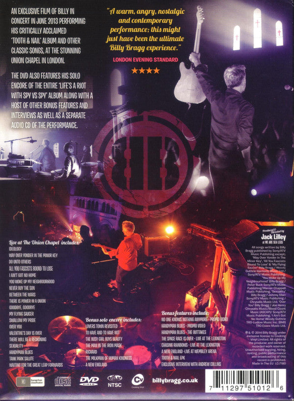 Billy Bragg : Live At The Union Chapel (DVD, NTSC + CD, Album)