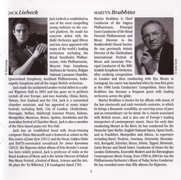 Max Bruch, Jack Liebeck, BBC Scottish Symphony Orchestra, Martyn Brabbins : Violin Concerto No. 3 • Scottish Fantasy (CD, Album)