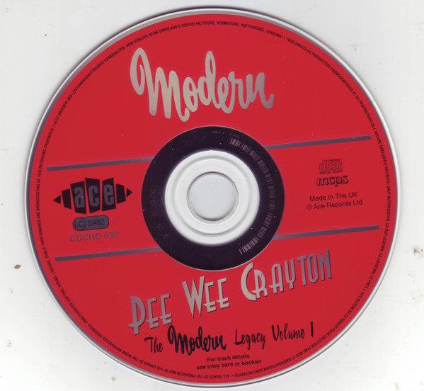 Pee Wee Crayton : The Modern Legacy Volume 1 (CD, Comp)