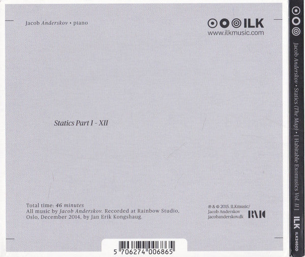Jacob Anderskov : Statics (The Map) • [ Habitable Exomusics Volume II ] (CD, Album)