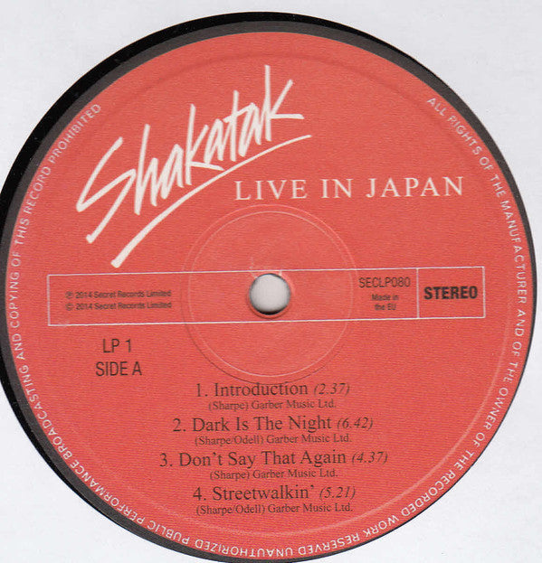Shakatak : Live In Japan (2xLP, Album)