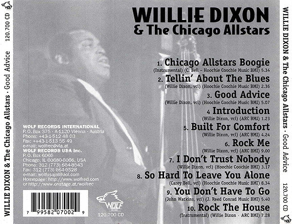 Willie Dixon And Chicago Blues All Stars : Good Advice (CD, Album)