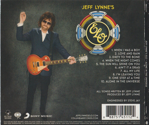 Jeff Lynne's ELO* : Alone In The Universe (CD, Album)