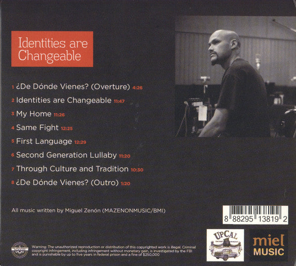Miguel Zenon : Identities Are Changeable (CD, Album)