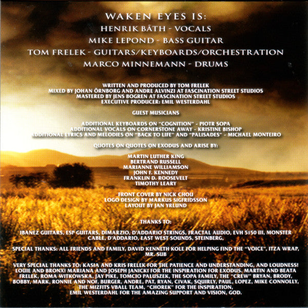 Waken Eyes : Exodus (CD, Album)