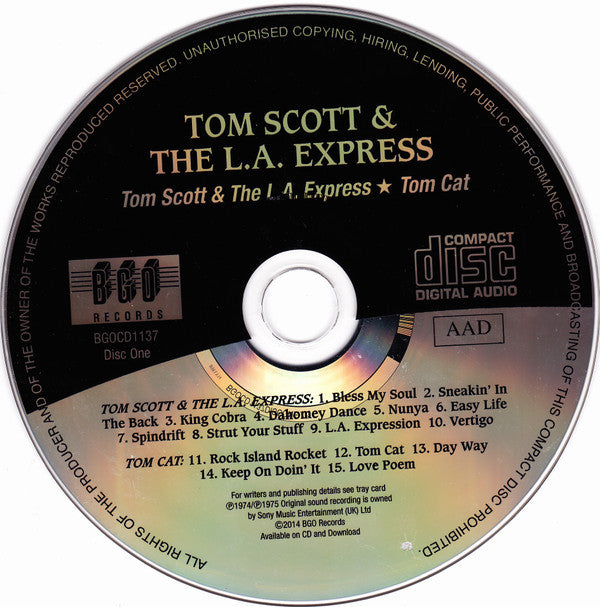 Tom Scott : Tom Scott & The L.A. Express / Tom Cat / New York Connection (2xCD, Comp, RE, RM)