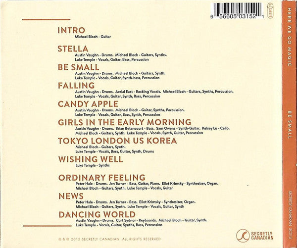 Here We Go Magic : Be Small (CD, Album)