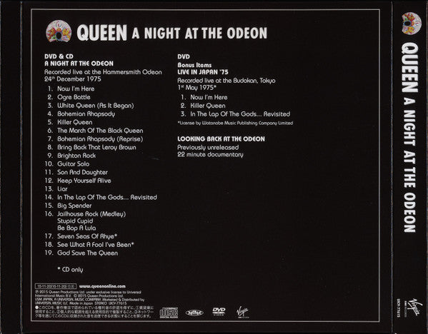 Queen : A Night At The Odeon (CD, Album, Ltd, SHM + DVD-V, NTSC, All)