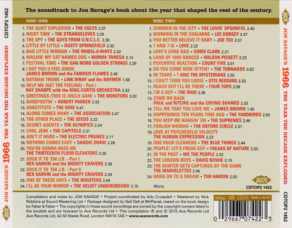 Jon Savage : Jon Savage's 1966 (The Year The Decade Exploded) (2xCD, Comp, RM)