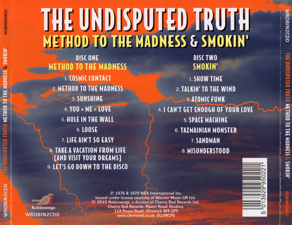 The Undisputed Truth : Method To The Madness & Smokin' (CD, Album, RE + CD, Album, RE + Comp)