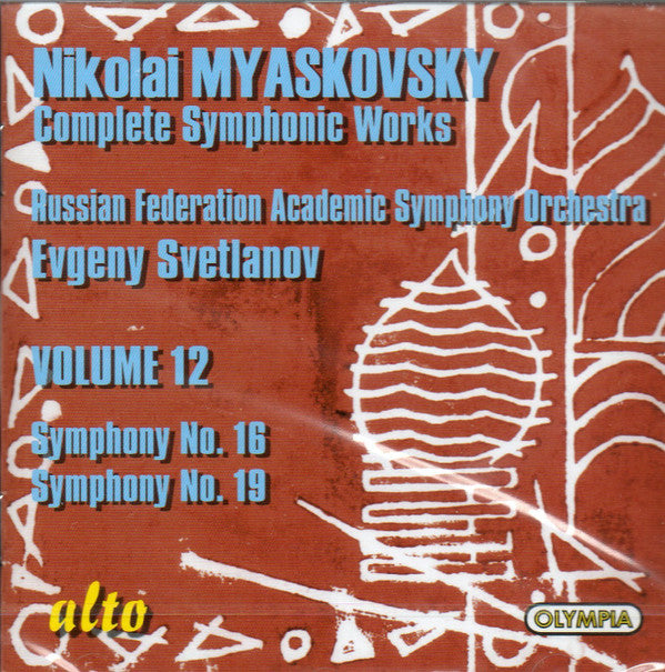 Nikolai Myaskovsky / Russian State Symphony Orchestra, Evgeni Svetlanov : Complete Symphonic Works • Volume 12: Symphony No. 16, Symphony No. 19 (CD, Album)