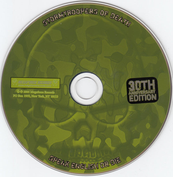 Stormtroopers Of Death : Speak English Or Die (CD, Album, RE, RM, 30t)
