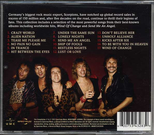 Scorpions : Wind Of Change: The Collection (CD, Comp)