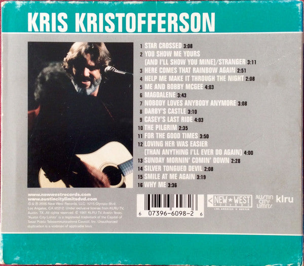 Kris Kristofferson : Live From Austin Tx (CD, Album)