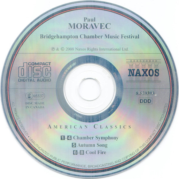 Paul Moravec : Cool Fire; Chamber Symphony; Autumn Song (CD)