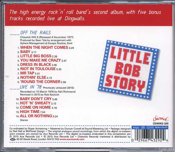 Little Bob Story : Off The Rails + Live '78 (CD, Album, RE)