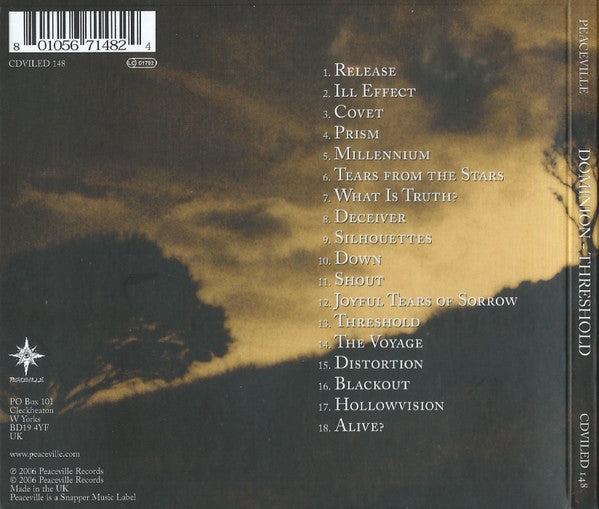Dominion (4) : Threshold: A Retrospective (CD, Comp, Dig)