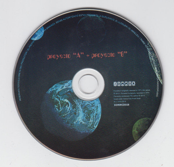 Proyecto "A" : Proyecto A + Proyecto B (CD, Album, RM)