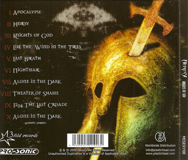 Heresy (10) : Knights Of God (CD, Album)