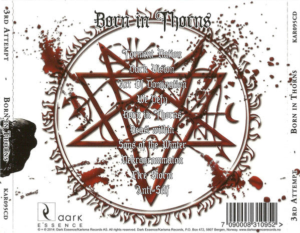 The 3rd Attempt : Born In Thorns (CD, Album)
