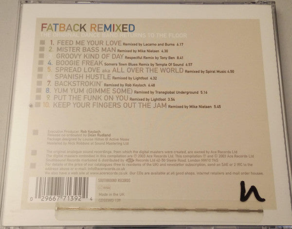 The Fatback Band : Fatback Remixed (CD, Comp)