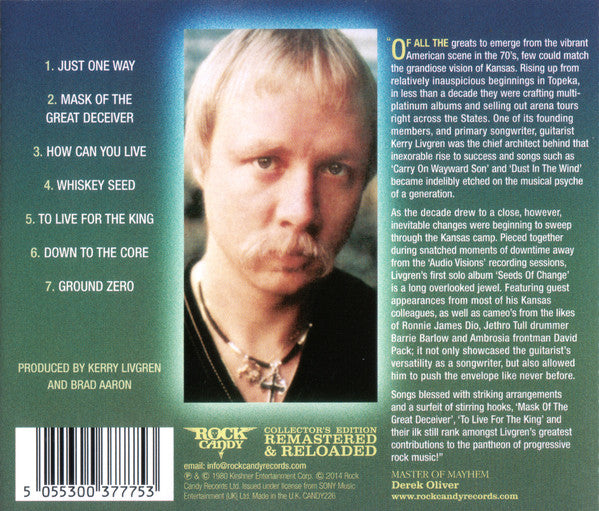 Kerry Livgren : Seeds Of Change (CD, Album, RE, RM)
