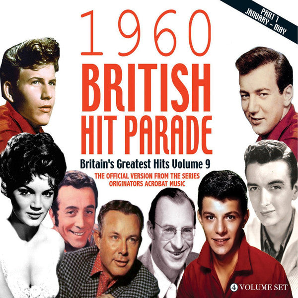 Various : 1960 British Hit Parade - Britain's Greatest Hits Vol. 9 - Part 1 January - May (4xCDr, Comp)