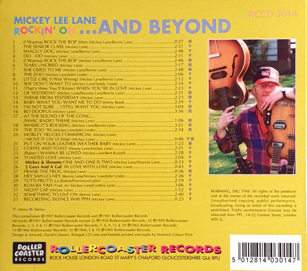 Mickey Lee Lane : Rockin' On...And Beyond (CD, Comp)