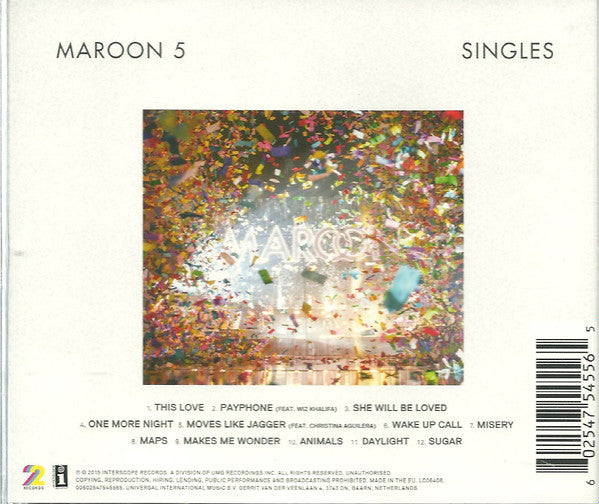 Maroon 5 : Singles (CD, Comp)