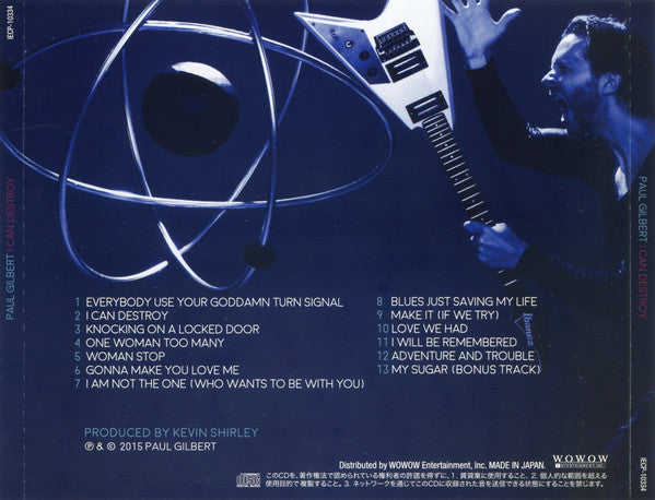 Paul Gilbert : I Can Destroy (CD, Album, UHQ)