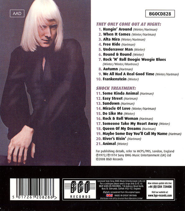 Edgar Winter Group* : They Only Come Out At Night / Shock Treatment (CD, Comp, RM)