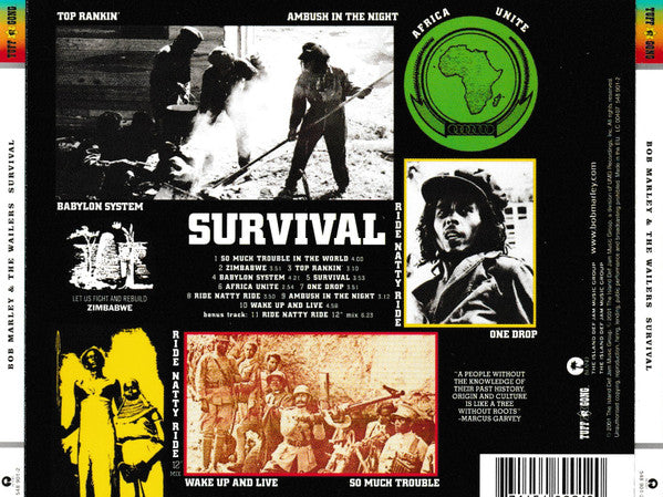 Bob Marley & The Wailers : Survival (CD, Album, RE, RM)