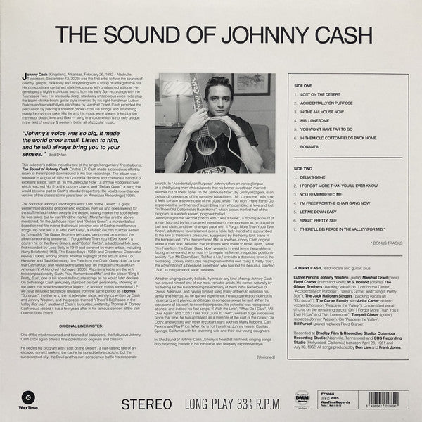 Johnny Cash : The Sound Of Johnny Cash (LP, Album, Ltd, RE, 180)