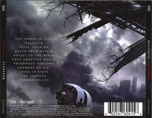 Megadeth : Dystopia (CD, Album, Arv)