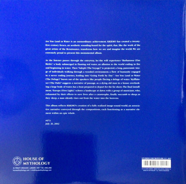 Kitchie Kitchie Ki Me O : Are You Land Or Water (LP, Album, Blu)