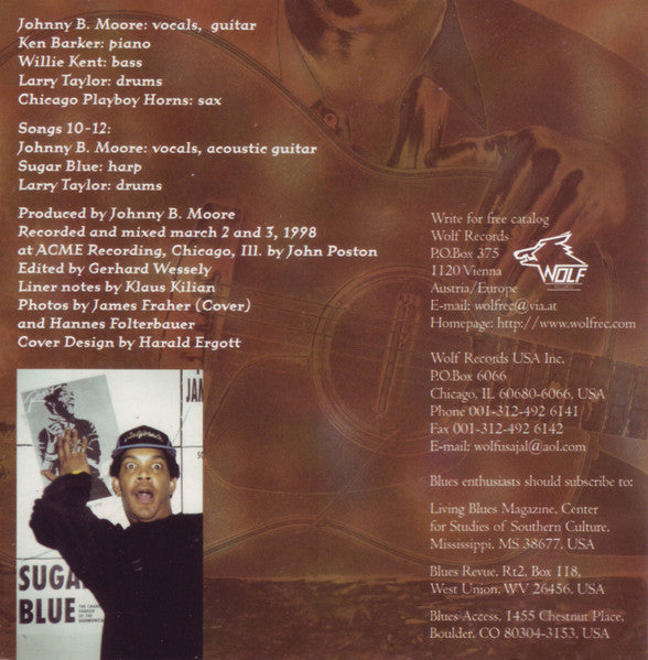 Johnny B. Moore : Born In Clarksdale, Mississippi (CD, Album)