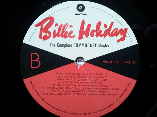 Billie Holiday : The Complete Commodore Masters (LP, Comp, RE)