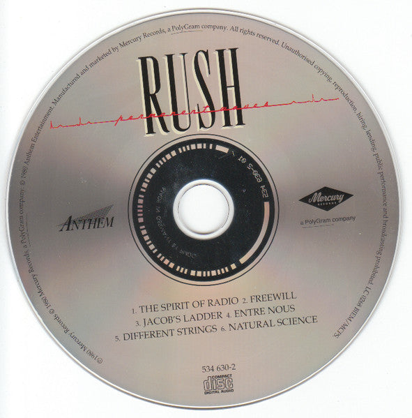 Rush : Permanent Waves (CD, Album, RE, RM, PMD)