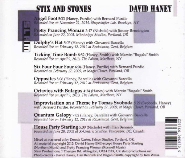 David Haney (2) : Stix And Stones (CDr)
