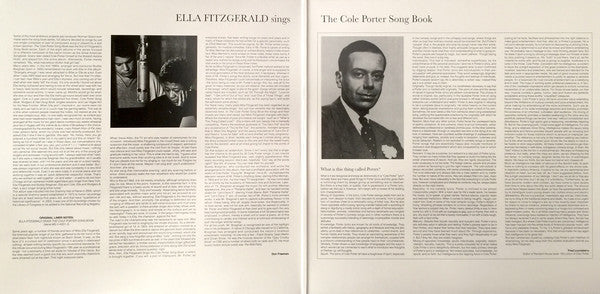 Ella Fitzgerald : Sings The Cole Porter Song Book (2xLP, Album, Ltd, 180)