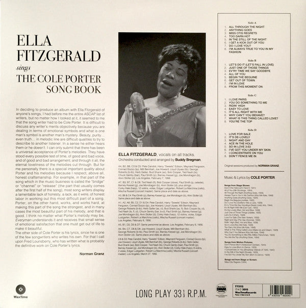 Ella Fitzgerald : Sings The Cole Porter Song Book (2xLP, Album, Ltd, 180)