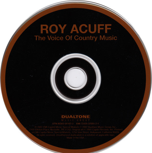 Roy Acuff And His Smoky Mountain Boys : The Voice Of Country Music (CD, Album, RE, RM)