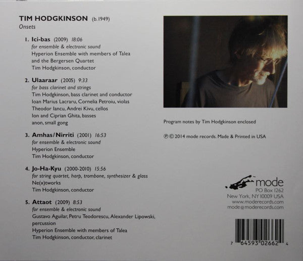 Tim Hodgkinson : Onsets (CD, Album)