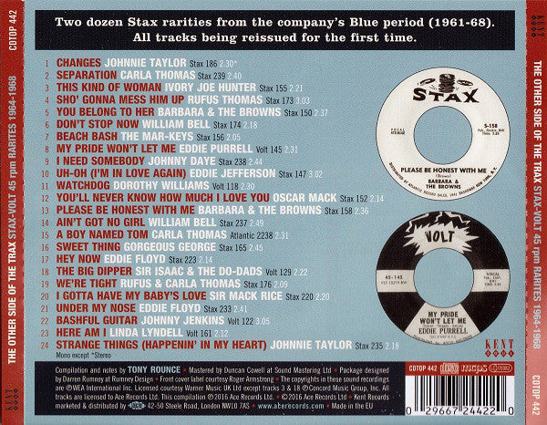 Various : The Other Side Of The Trax (Stax-Volt 45rpm Rarities 1964-1968) (CD, Comp)