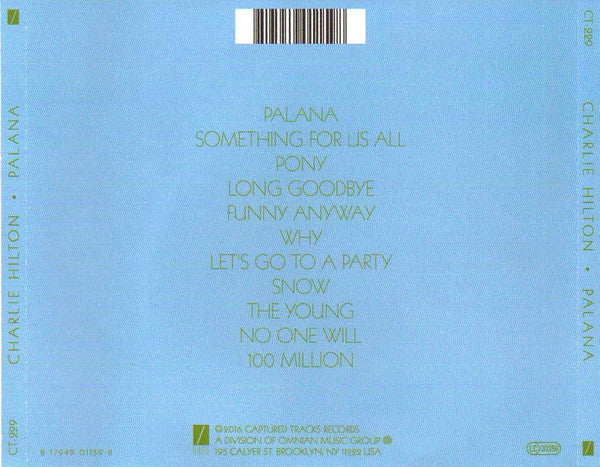 Charlie Hilton : Palana (CD, Album)