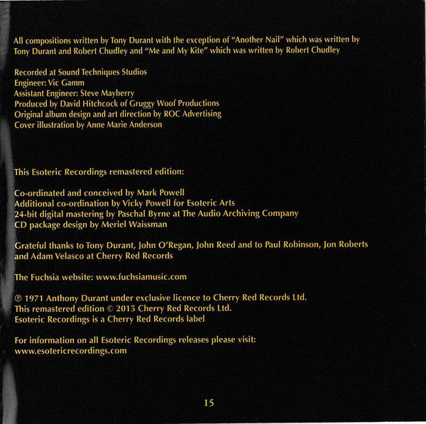 Fuchsia : Fuchsia (CD, Album, RE, RM)