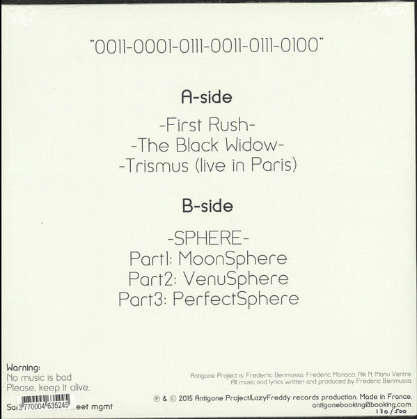 Antigone Project : From Its Room (LP, Num)